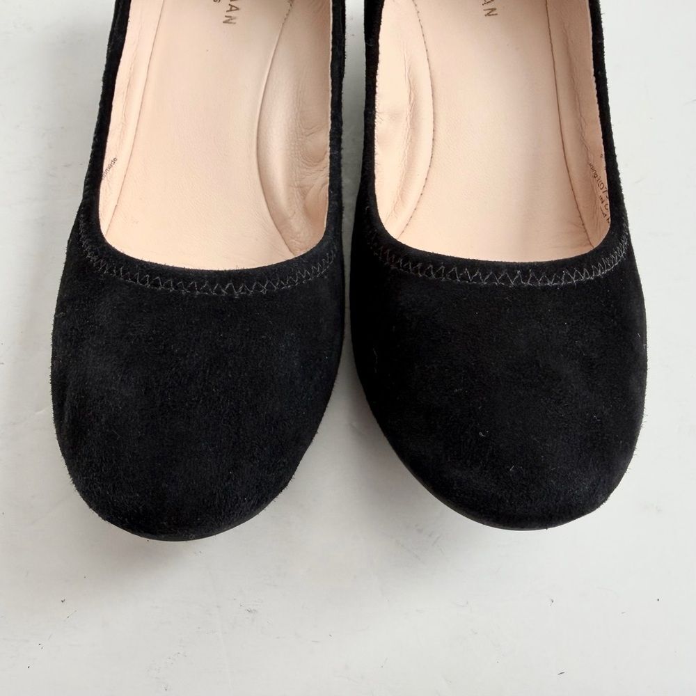 Cole Haan Sadie Wedge Pumps Black Suede Size 7 1/2 - Picture 6 of 12
